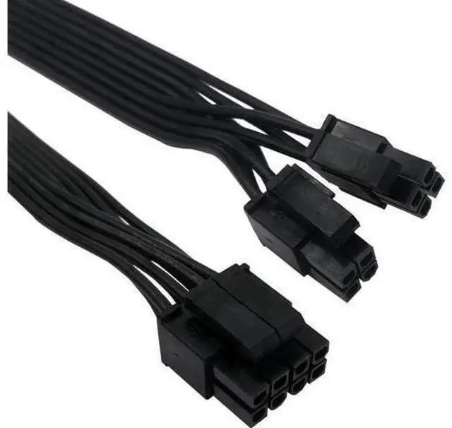 Alt view image 3 of 4 - CPU 8 Pin Male to CPU 8 Pin (4+4 Detachable) Male EPS-12V Motherboard Power Adapter Cable for Corsair Modular Power Supply 25-inch(63cm)