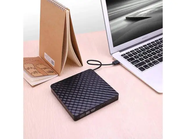 Alt view image 4 of 7 - External DVD Drive, CD DVD +/-RW Drive USB 3.0 Protable USB DVD/CD ROM Burner Optical Drive Player Reader Writer for Windows 11/10/8/7 Laptop Desktop Computer, Mac OS (Black)