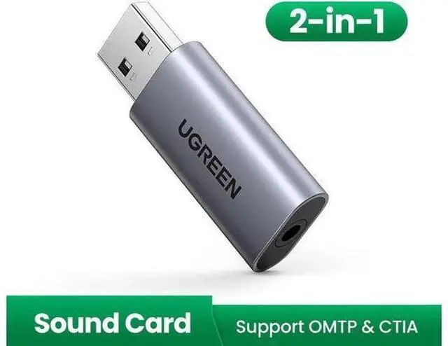 Main image of USB Sound Card Audio Interface USB Sound Card for Laptop PC PS4 Earphone Microphone Audio Card USB External Sound Card