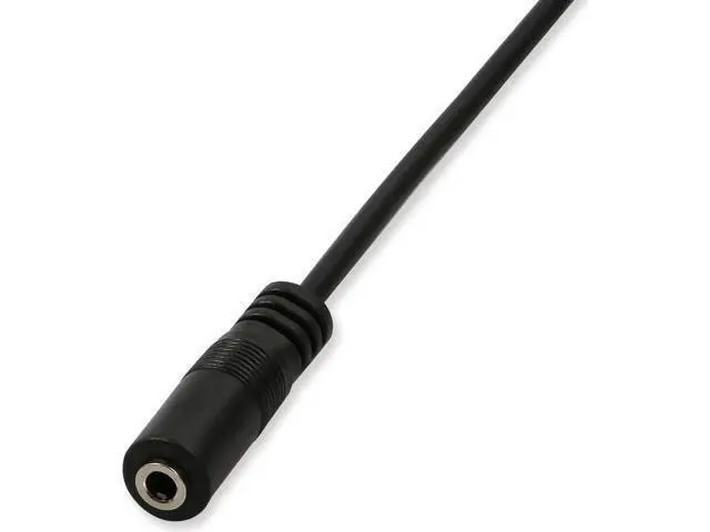 Alt view image 4 of 6 - (2-Pack) Mini USB Male to 3.5mm Female Audio Cable for Active Clip Mic Microphone Adapter Cord-1Feet