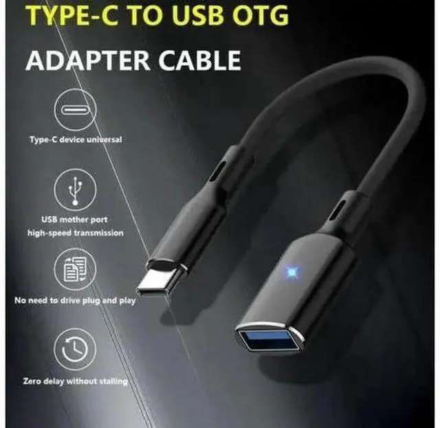 Alt view image 2 of 7 - USB C to USB Adapter,2 Pack USB Type C Male to USB 3.0 A Female OTG Cable Converter Compatible with MacBook Pro/Air 2020 2019, Pad Pro 2021, Samsung Galaxy S21 S20 S20+ Ultra Note 10 Black