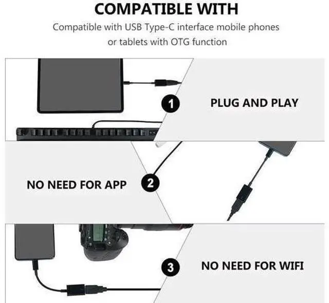 Alt view image 5 of 7 - USB C to USB Adapter,2 Pack USB Type C Male to USB 3.0 A Female OTG Cable Converter Compatible with MacBook Pro/Air 2020 2019, Pad Pro 2021, Samsung Galaxy S21 S20 S20+ Ultra Note 10 Black
