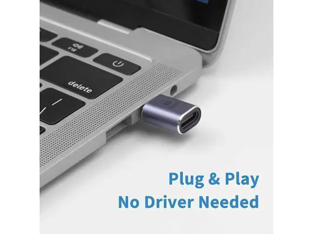 Alt view image 6 of 7 - USB C Extender Adapter 2-Pack, 8K@60Hz & 40Gbps Data USB C Male to Female Extension Adapter, 100W Charging Type C Extender Thunderbolt 4 Connector for iPhone, MacBook Pro