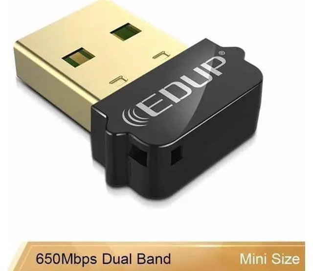 Main image of 650Mbps USB WiFi 802.11AC Adapter 2.4GHz/5GHz Dual Band Wireless USB Ethernet Adapter Receiverfor PC Windows, MacOS