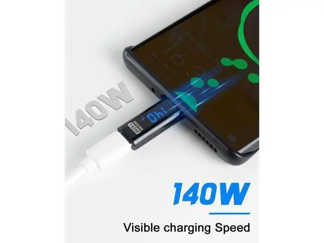 Alt view image 4 of 7 - USB C Adapter LED Wattage Display 140W, 40Gbps USB C Extension Adapter, PD 3.1 Type C Power Meter Tester with Digital Display Type C Extender for iPhone MacBook Thunderbolt Charging, 2-Pack