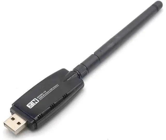 Alt view image 2 of 7 - 300Mbps USB Wireless 802.11n/g/b Wi-Fi Adapter Receiver Network Card 5dbi Antenna wifi Ethernet Dongle Lan network card
