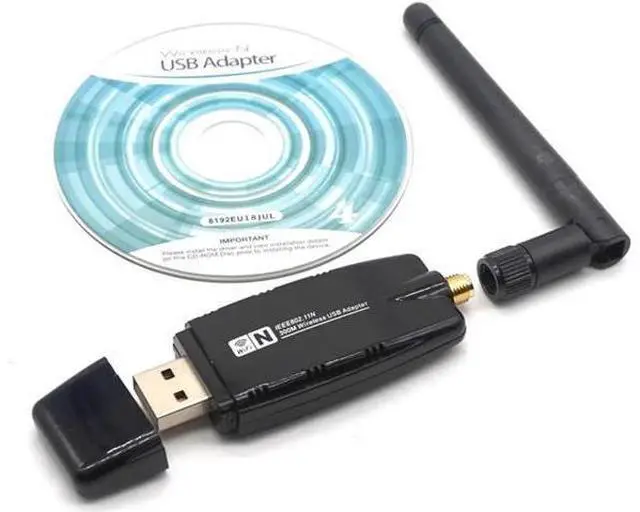 Alt view image 3 of 7 - 300Mbps USB Wireless 802.11n/g/b Wi-Fi Adapter Receiver Network Card 5dbi Antenna wifi Ethernet Dongle Lan network card