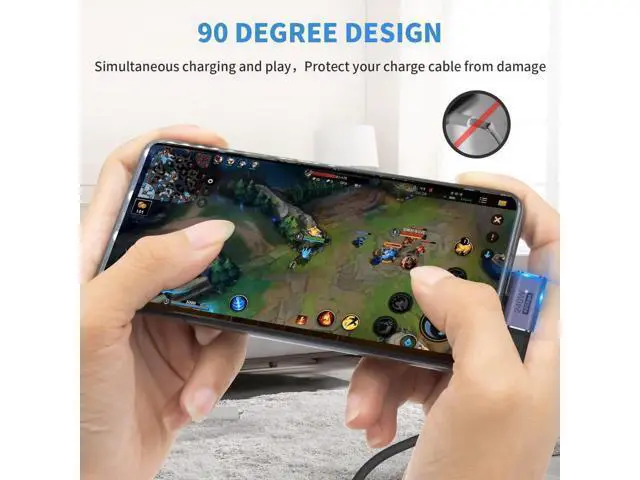 Alt view image 3 of 6 - USB C Right Angle Adapter PD 240W for Thunderbolt 4/3, Right Angle 90 Degree USB C Male to Female Extender USB 4.0 L Shape Connector with 8K@60Hz Video for iPad, MacBook, 2-Pack