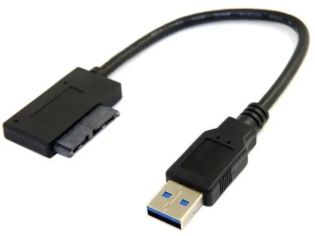 Alt view image 4 of 7 - USB 3.0 to SATA 7+6 13pin Slimline Sata Adapter Cable 5Gbps Compatible for Laptop CD DVD ROM Optical Drive