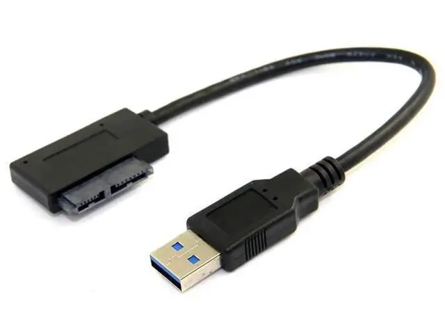 Alt view image 7 of 7 - USB 3.0 to SATA 7+6 13pin Slimline Sata Adapter Cable 5Gbps Compatible for Laptop CD DVD ROM Optical Drive