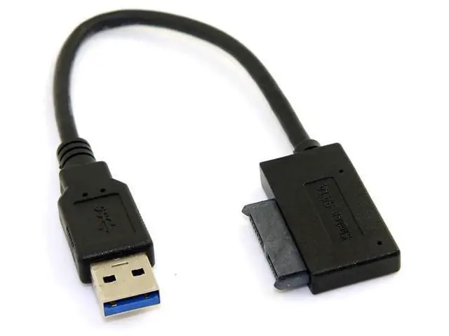 Alt view image 6 of 7 - USB 3.0 to SATA 7+6 13pin Slimline Sata Adapter Cable 5Gbps Compatible for Laptop CD DVD ROM Optical Drive