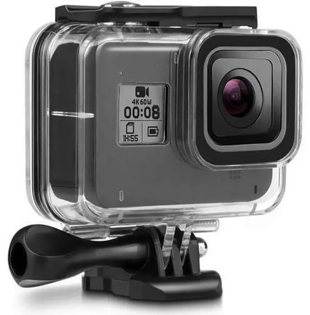 Main image of 60M Waterproof Case for GoPro Hero 8 Black Underwater Waterproof Protective Housing Case for GoPro Action Camera with Quick Release Mount and Thumbscrew