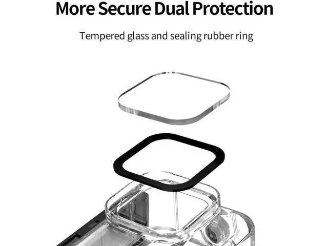 Alt view image 2 of 7 - Waterproof Case for GoPro Hero 12 Hero 11 Hero 10 Hero 9 Black, Underwater Dive Case Housing Shell Supports 60M/196FT Deep Diving Scuba Snorkeling with Bracket Screw GoPro Accessories