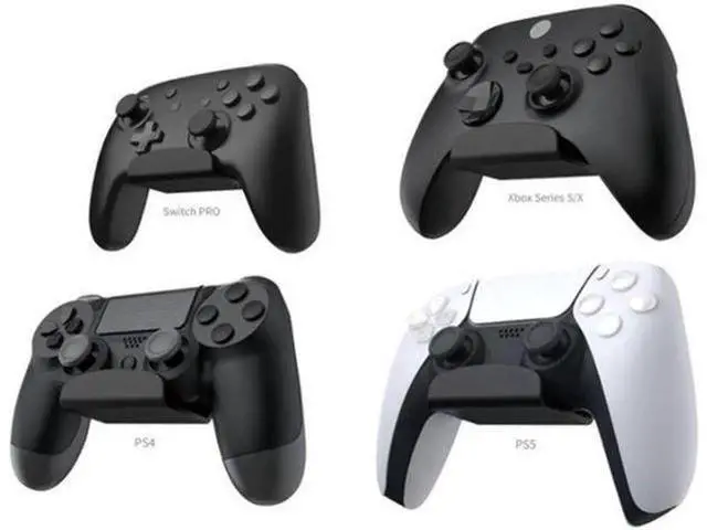 Alt view image 3 of 5 - 2 Pcs Wall Hanging Bracket Game Handle Controller Headset Hook Hanger For Nintendo PS5/Xbox/Switch Pro gamepad