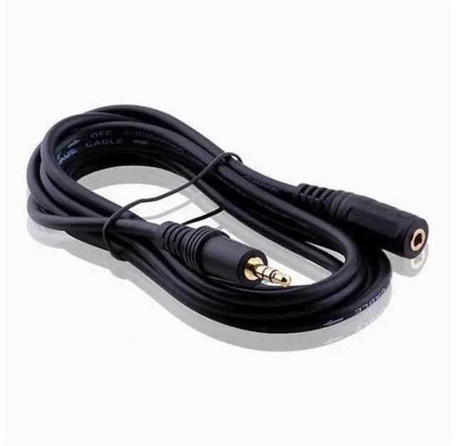 Alt view image 2 of 2 - 3.5 Male to female speaker Audio headphones Extend the audio cable 3m