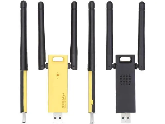 Alt view image 4 of 7 - Dual Band 802.11ac Wifi Adapter Wireless USB 1200Mbps Lan USB3.0 Ethernet High Speed Network Card 2.4G 5G Antenna For Laptop PC