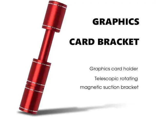Alt view image 2 of 5 - Desktop Graphics Card Stand GPU Brace Support Aluminum Alloy Telescopic Video Card Holder Cooling Bracket For Desktop PC Case