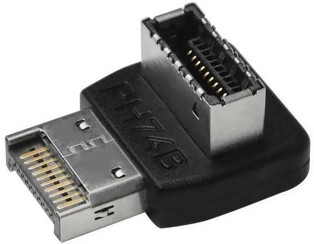 Main image of Computer Motherboard USB3.1 Type-E Interface 90-Degree Right Angle Bent Head with Shell PH74B Right Angle Bent Head USB E Adapter for Computer Motherboard