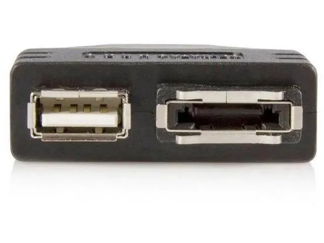 Alt view image 3 of 5 - Power eSATA To eSATA + USB Combo Splitter Converter Adapter Connector Hard Disk Cable Dual Port Converters Universal