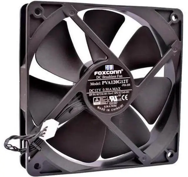 Alt view image 3 of 4 - NEW PVA120G12T Foxconn 12cm 12025 12V 0.50A server chassis CPU cooling