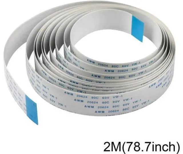 Alt view image 3 of 5 - Werleo 2 Packs Ribbon Flat Cable for Raspberry Pi camera 15pin 1.0mm pitch 200cm / 6.56ft
