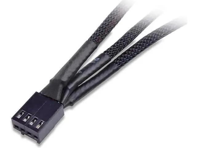 Alt view image 6 of 7 - 2-Pack 3 Way 4 Pin PWM Fan Splitter Cable - 12 Inches & PWM 4 Pin Fan Extension Cable