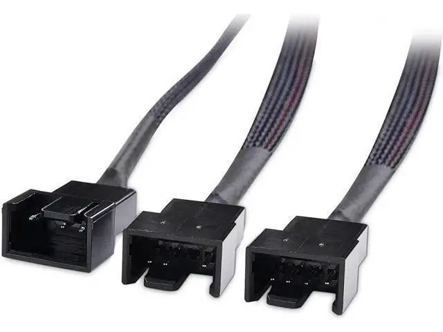 Alt view image 7 of 7 - 2-Pack 3 Way 4 Pin PWM Fan Splitter Cable - 12 Inches & PWM 4 Pin Fan Extension Cable