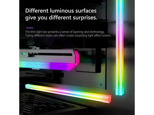Alt view image 6 of 7 - 26 Beads LED Strip Computer Chassis Silicone Light Bar 5V 3PIN ARGB Aura SYNC Light Strip PC Case DIY Decoration