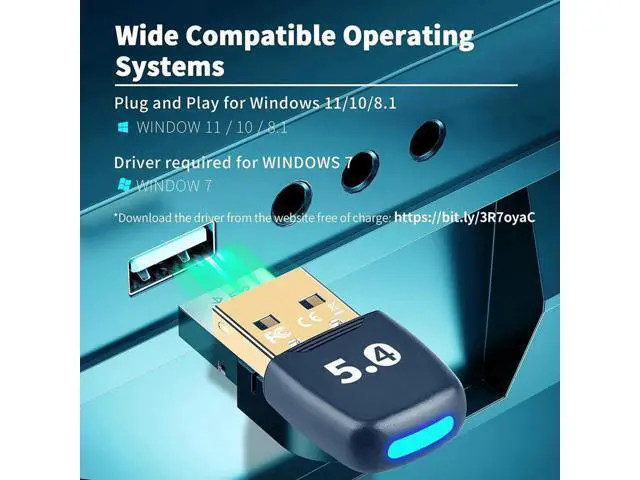 Alt view image 4 of 7 - Latest Bluetooth 5.4 USB Adapter for PC Laptop, 20M Range Wireless Transmitter Dongle Bluetooth Adapter for Computer Desktop Windows 11/10/8.1, Pair w/Headset Headphones Speaker Keyboard Mouse