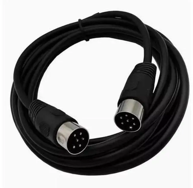 Alt view image 5 of 5 - Large DIN line DIN6-line Large DIN 6Pin din6P Large DIN6P public audio data signal connection cable 3m