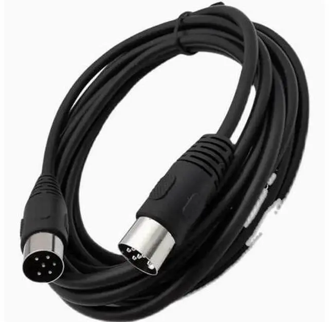Alt view image 5 of 5 - Large DIN line DIN6-line Large DIN 6Pin din6P Large DIN6P public audio data signal connection cable 3m