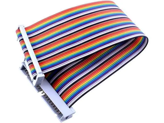 Alt view image 3 of 5 - Werleo 2 Packs Male to Female GPIO Ribbon Cable 40pin 8inch Breadboard Jumper Wires for Connection Raspberry Pi 3 2 Model B B+ with 3.5/5 inch TFT Touch Screen LCD Display