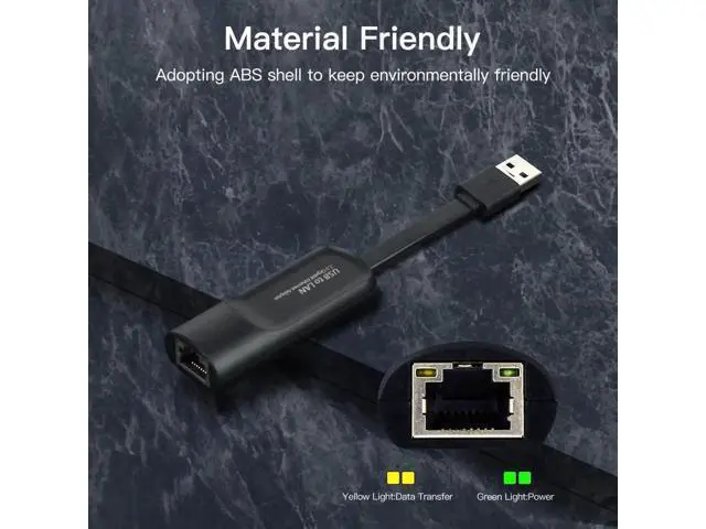 Alt view image 5 of 7 - 2500Mbps Ethernet USB3.0 to RJ45 2.5G Type C to RJ 45 Wired Adapter Lan Network USB HUB For Win10/8/7/11 MacBook iPad Laptop PC