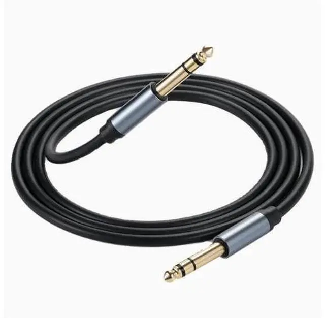 Alt view image 2 of 3 - 6.35 male to male three core mono stereo noise cancellation MONO electric box sound mixer Guitar 6.5mm audio cable