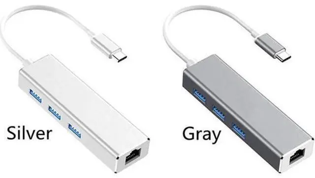 Main image of 3 Ports USB 3.0 HUB Type C to RJ45 Gigabit Ethernet Network Card Adapter 1000Mbps USB-C USB3.0 HUB Splitter for Macbook Notebook Laptop