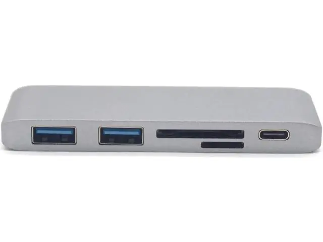 Alt view image 3 of 7 - 5 in1 USB C Hub Multiports USB Adapter for Macbook Pro Type C to USB3.0 SD TF Card Reader Adapter