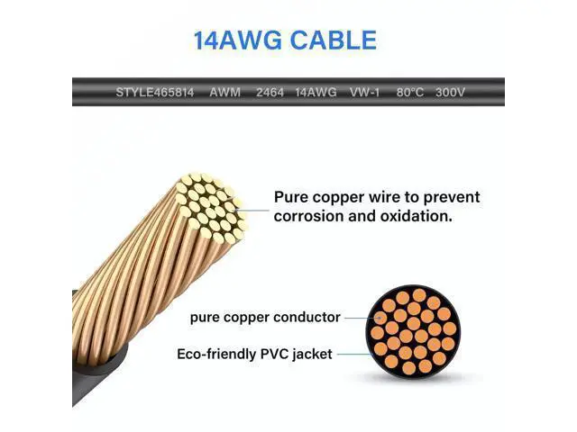 Alt view image 5 of 7 - 14AWG DC7909 Y Splitter Cable 90 Degree DC 8mm 1 Male to 2 Female Converters for Solar Panels 2Ft