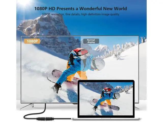 Alt view image 7 of 7 - HDMI to DVI Adapter Cable, Bi-Directional HDMI Male to DVI-D (24+1) Female Converter Cord 1080P DVI to HDMI HD Video Adapter Wire for HDTV, PC, Xbox, Blue-ray DVD, A/V Receivers