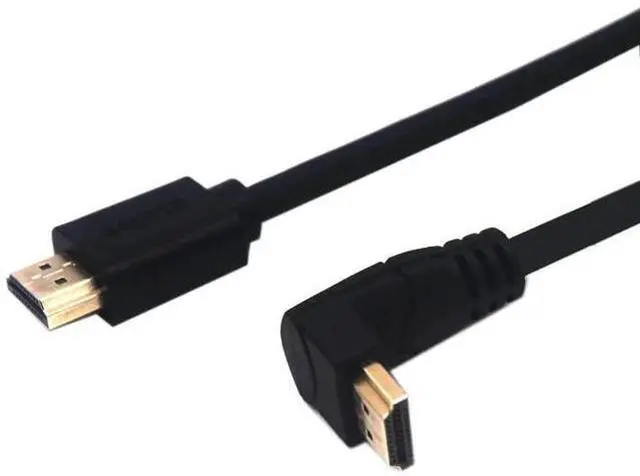 Alt view image 6 of 6 - 2ft 18Gbps HDMI 4K@60Hz Cable, Down Angle HDMI 2.0 Male to Male HD High Speed Shield Cord for Xbox HDTV PS4 PS5 Switch