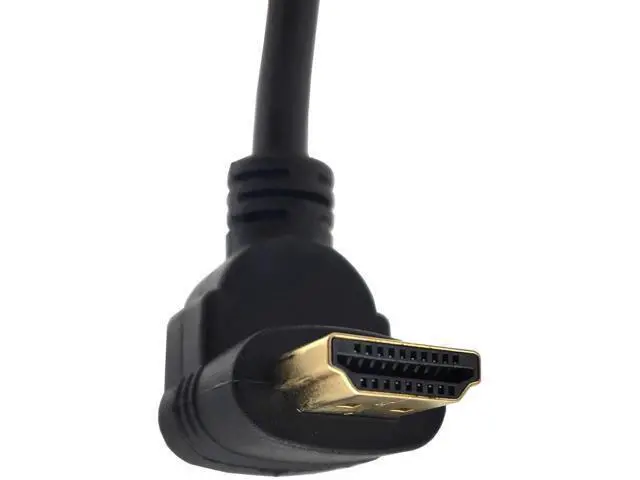 Alt view image 4 of 7 - Panel Mount HDMI Extension Cable 1.6Ft/50CM High Speed HDMI 2.0 Female to Male Cable with Screw Nut Support 4K Resolution for Blu Ray Player, 3D TV, Roku, Xbox360(Up-Angled)