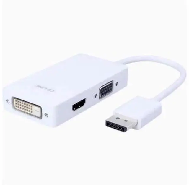 Main image of DP to hdmi dvi vga 3-in-1 conversion cable HDMI/DVI/VGA DP graphics card video converter