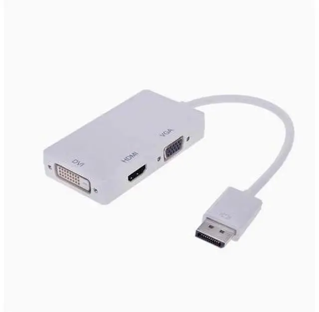 Alt view image 2 of 5 - DP to hdmi dvi vga 3-in-1 conversion cable HDMI/DVI/VGA DP graphics card video converter