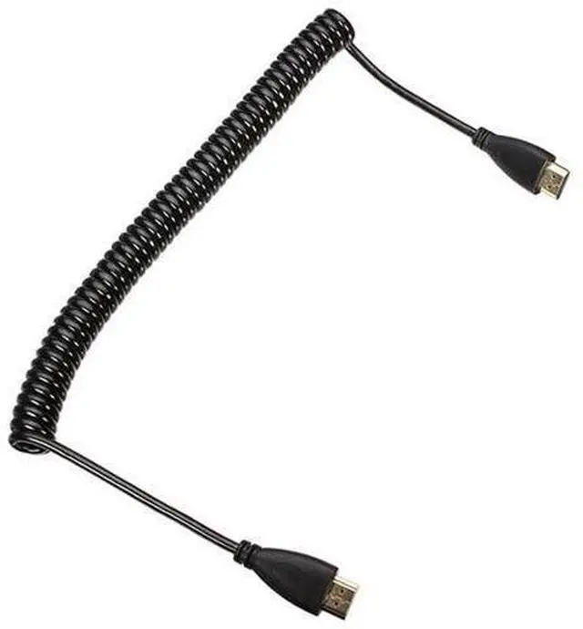 Alt view image 2 of 6 - HDMI Male to HDMI Male HDTV Stretch Spring Cable Compatible for HDTV DVB DVD PC 1080p 4K 60hz 4ft (1.2m)