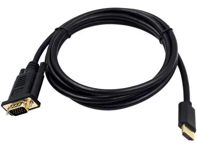 Alt view image 7 of 7 - HDMI to VGA, Hannord Gold-Plated HDMI to VGA 3.3 Feet Cable (Male to Male) Compatible for Computer, Desktop, Laptop, PC, Monitor, Projector, HDTV,, Roku, Xbox and More