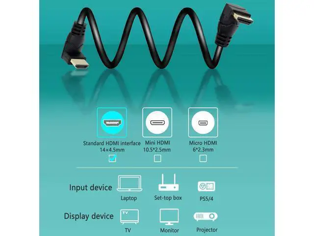 Alt view image 4 of 7 - 90 Degree 15 cm Micro HDMI male to HDMI male cable delivers both high-definition video and digital audio from digital devices to your home theater. It offers an ideal way to connect digital devices wi
