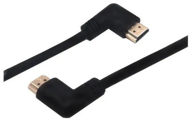 Alt view image 6 of 6 - 1.5ft 18Gbps 4K@60Hz HDMI Cable, Right Angle to Right Angle HDMI 2.0 Male Adapter HD High Speed Shield Cord for Xbox HDTV PS4 PS5 Switch