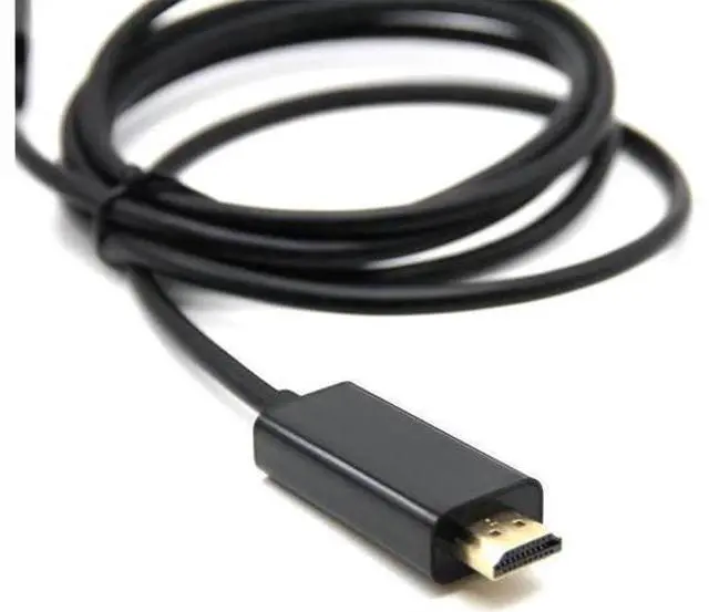 Alt view image 3 of 3 - DisplayPort to HDMI-compatible Cable 1.8M 1080P Display Port DP Cable for Connecting Laptop to HDTVs Projector