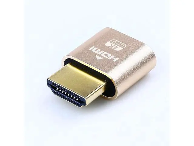 Alt view image 5 of 7 - HDMI Dummy Plug 4K Display Emulator Compatible with Windows Mac OSX Linux Support 4kx2k 2160P 1080p for Computer Desktop (fit-Headless, 2 Pack)