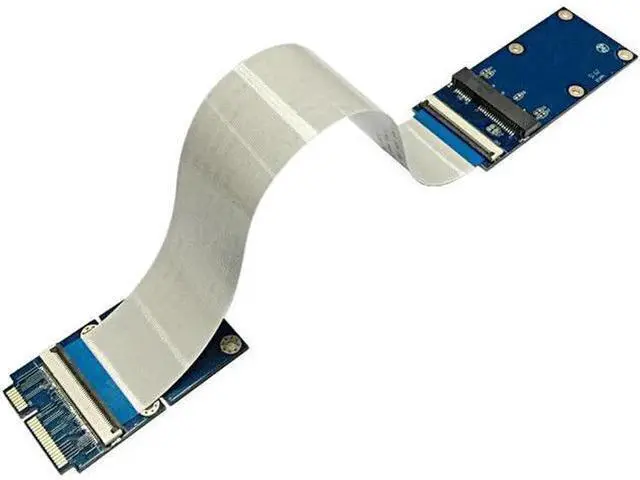Main image of Mini PCI-E/mSATA Flexible Extender Cable Wire with SIM 8Pin Card Slot/MiniCard Extender Bracket for WIFI / WWAN/WLAN module
