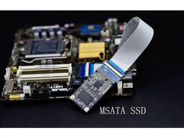 Alt view image 3 of 4 - Mini PCI-E/mSATA Flexible Extender Cable Wire with SIM 8Pin Card Slot/MiniCard Extender Bracket for WIFI / WWAN/WLAN module